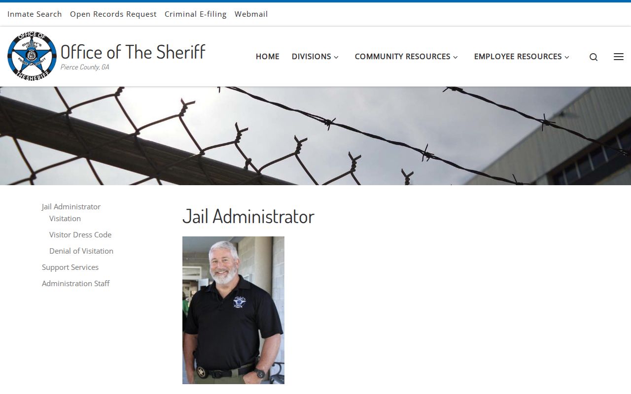 Pierce County Jail detention center operations and booking records