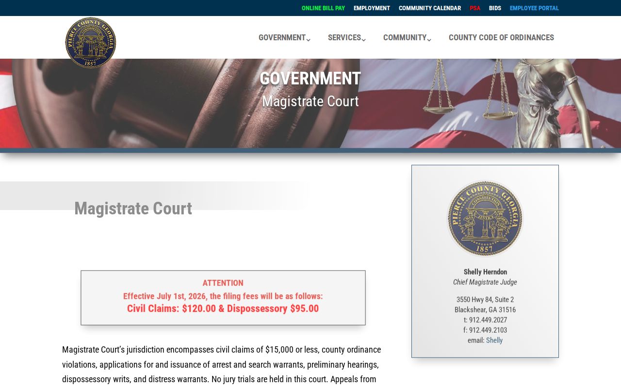 Pierce County Magistrate Court source for warrant and preliminary-hearing records